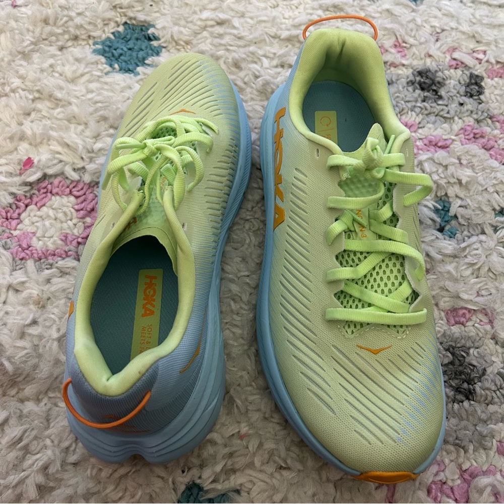 Hoka Women's Rincon 3 Blue and Green Color - Picture 6 of 12